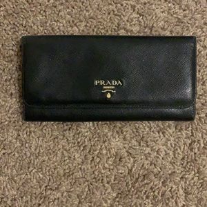 Black Prada wallet
